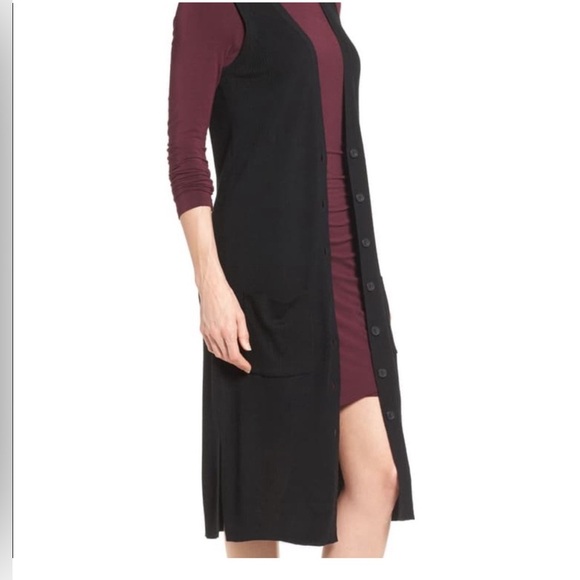 Halogen Long Merino Wool Sweater Vest Size XS - Picture 10 of 11